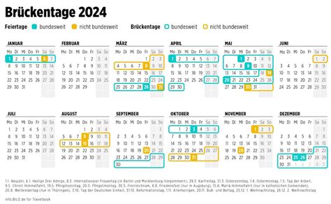 brückentage 2024 schleswig holstein kalender